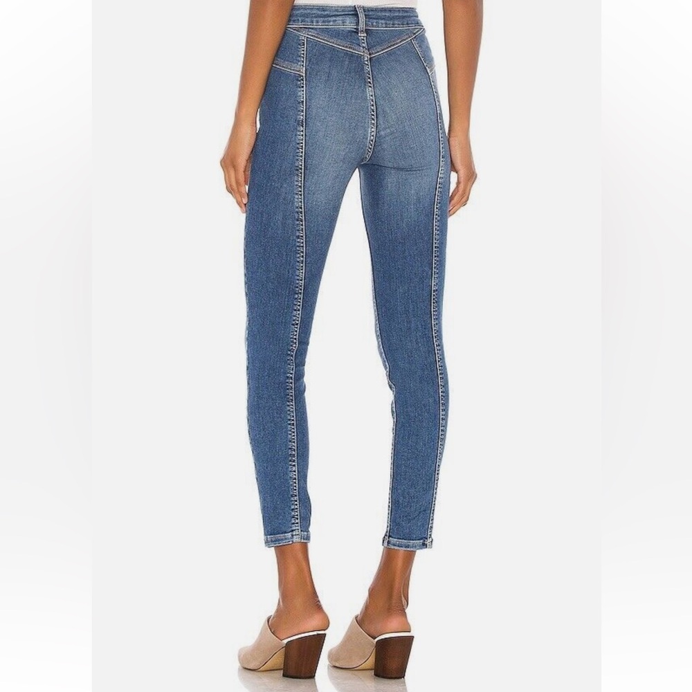 We The Free Riley High Rise Back Seam Skinny Jeans by Free People